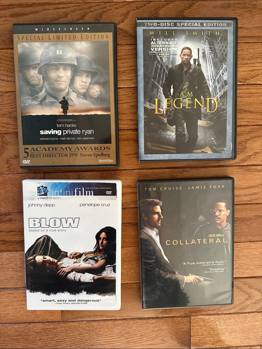 DVDs Collateral Blow Saving Private Ryan I AM Legend
